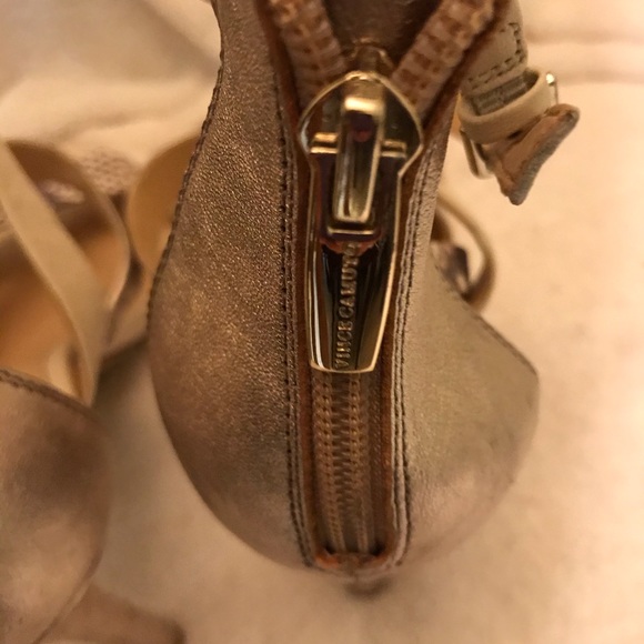 Vince Camuto rose silver Chakeetan leather sandals size 9 1/2 - Picture 7 of 15